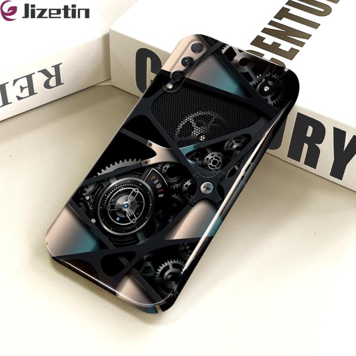 Jizetin for Huawei Y9S Honor 9X Pro Back Cover Mechanical Gear