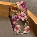 Pink lily Rose Flower Summer Phone Case for iPhone 13 11 12 14 15 16 Pro Max XR X XS 7 8 15 Plus SE Shockproof Transparent Cover. 