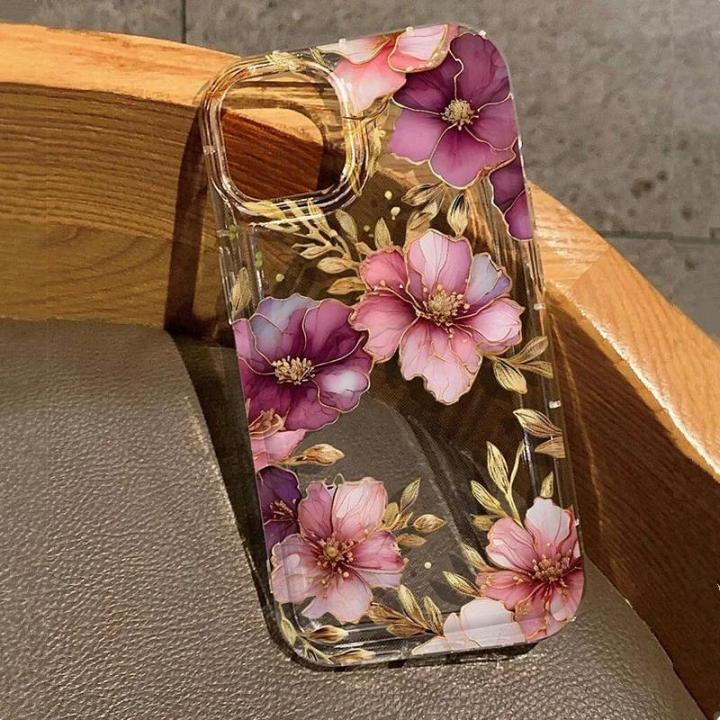 Pink%20lily%20Rose%20Flower%20Summer%20Phone%20Case%20for%20iPhone%2013%2011%2012%2014%2015%2016%20Pro%20Max%20XR%20X%20XS%207%208%2015%20Plus%20SE%20Shockproof%20Transparent%20Cover%20-%20Image%202