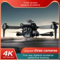 K6 MAX Genuine Drone 4K HD ESC Tripple Wide Angle Cameras Obstacle Avoidance Optical flow positioning Foldable FPV Height Hold Drone. 