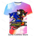 Sonic tshirt kids 3-14 years baby clothes Girls cosplay costume women men fairstars T-shirts tees 3D boys basketball jersey. 