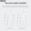 S20 N22 S21 S23 SAC Chip with Microphone D Stereo Music Ear 5mm Headphones Type C 3.Tuck Wired Headphones for Samsung Galaxy Ultraote 20 10. 