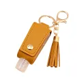 Kid Baby Hand Sanitizer Bottle Mini Disinfectant Hands Portable Hydroalcoholic Gel Bottle Hand Sanitizer Leather Case Keychain #WT. 
