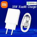 Redmi Note 8 Pro Charger 18w Eu Fast Charge Adapter 3a Usb C Cable For Redmi 9a 10c Note 8 9 10 11se M3 A3. 