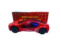 3D Super Battery Operated Car Spider Man Car  360° Rotating, Bump & Go Action Super Car 3D Car. 