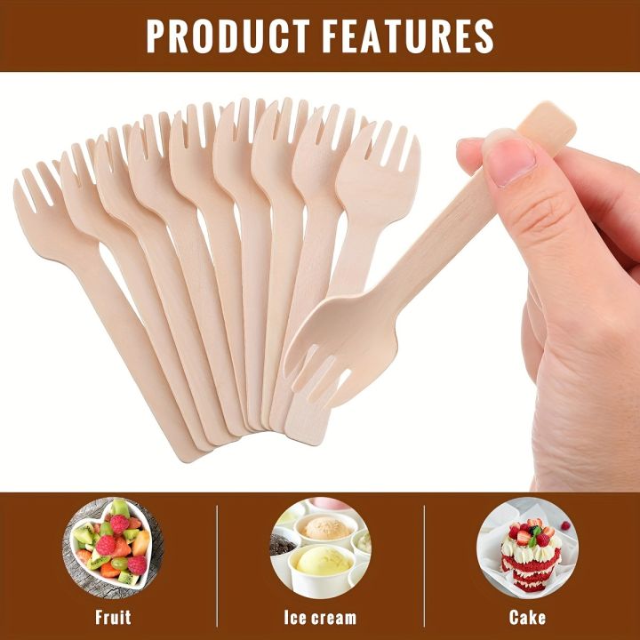100pcs%20Wooden%20fork%20mini%20fork%204-inch%20small%20fork%20large%20appetizer%20compostable%20fork%20tableware%20mini%20cutlery%20cake%20-%20Image%206