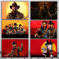 Game Poster Red Dead Redemption 2 Canvas Wall Art Print Painting Wallpaper Decorative Wall Picture for Living Room Home Decor. 