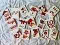 Creative hand crafted colorful cute love Gift cards with shiny glitter design for Birthdays Anniversary Wedding Engagement surprises parties Valentine's day or any special occasion. 