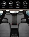 Linen Car Seat Cover for All Seasons Soft Breathable Front Covers with Non-Slip Protector Universal Fit Most Car Van SUV Truck. 