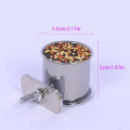 【The Quiet Page】Bird Feeder Bird Accessories The Stainless Steel Bowl With Bird Seed Stand Tiger Cockatiel Parrot Hamper Water Feed Tank. 