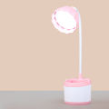LED Cubby Lamp Student Dormitory Bedroom Table Lamp USB Rechargeable Folding Desk Child Storage Small Night Lamp. 