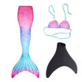 2023 New Kids Adult Swimming Mermaid tail Girl Mom Cosplay Mermaid Costume Children Party Gift Fantasy Swimsuit With Monofin Fin. 