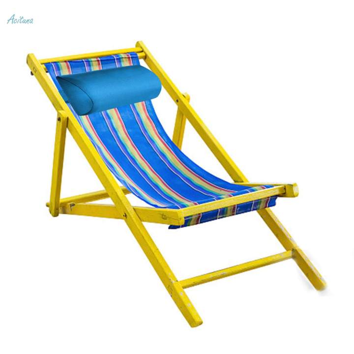 Lounge Chair Lunch Break Folding Wicker Chair Sponge Pillow