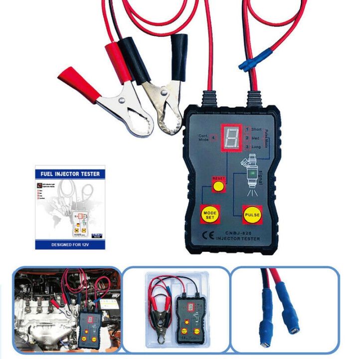 Automotive Injector Tester 4 Modes Powerful Fuel System Scan Tool Fuel Injector Tester