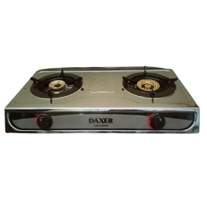Daxer Double Burner Stainless Steel Body Gas Cooker - DXGS004