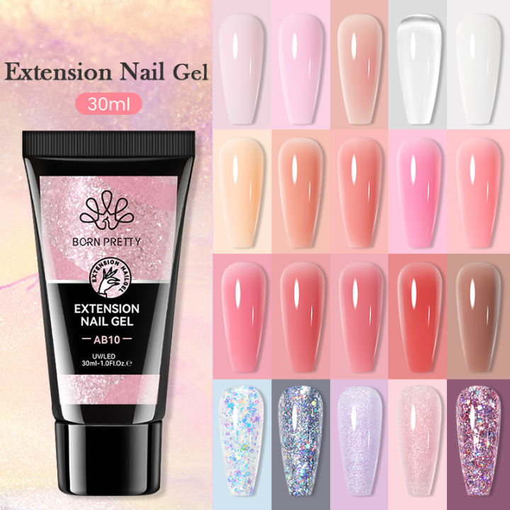 BORN%20PRETTY%20Acrylic%20Gel%20For%20Nail%20Extension%20Milky%20White%20Quick%20Building%20Soak%20Off%20UV%20Gel%20Nail%20Art%20Gel%20Semi-Permanent%20Varnish%20-%20Image%203
