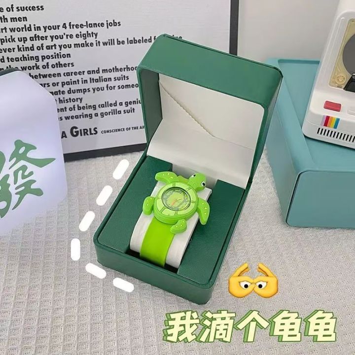 Green%20Turtle%20Sea%20Turtle%20Green%20Tortoise%20Children's%20Pat%20Watch%20Cartoon%20Toy%20Watch%20Boys%20and%20Girls%20Social%20-%20Image%207