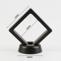 5/10pcs Display Box 3D Floating Frame Holder Stand Box Clear Jewelry Ring Coin Display Case Necklace Display Holder 7*7*2cm. 