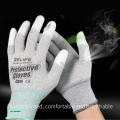 Gloves Anti-static Gloves Electronic Working Gloves PU Coated Finger Protection For Computer Phone Repair. 