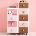 Thickened Storage Cabinet Drawer Style Baby Wardrobe Infant Children Snacks Toys Organizer Box Plastic Storage Chest of Drawers. 