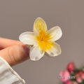 Little Plumeria Hairpin Korean Style Creative Flower Clasp Cute Hair Clip Maoxiu. 