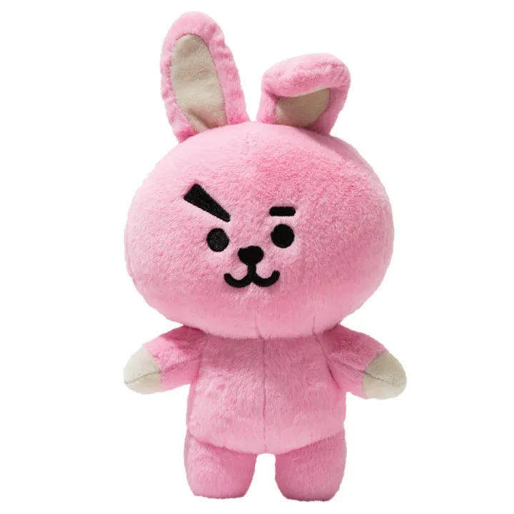 KPOP BTS BT21 TATA SHOOKY RJ Plush COOKY Pillow Doll CHIMMY VAN MANG KOYA - Pink Rabbit