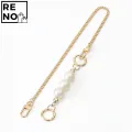 Applicable To Coach Pencil Case DIY Replacement and Transformation of Pearl Chain Accessories of Armpit Bag Gucci Small Cylinder Bag Modified Shoulder Strap Handbag Belt Replaceable Bag Accessories 73cm. 