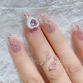 Colored diamonds, nail art alloy jewelry, net red new products, pearl shells, love flowers, pentagrams, special-shaped diamonds, nail accessories. 