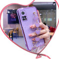 Maitus for Xiaomi Redmi Note 11 Pro 5G Back Cover with Love Heart Bracelet Fashion Chain Plating Shiny Bling Cases Soft Silicone Mobile Phone Case for Girls Boy. 