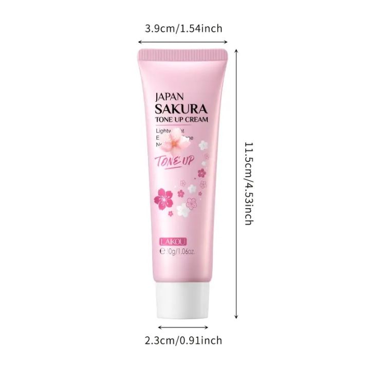 LAIKOU%20Sakura%20Tone%20Up%20Cream%2030g%E2%80%93%20Even%20Skin%20Tone%20Primer%20&%20Moisturizer,%20Long-Lasting%20Waterproof%20Face%20Cream%20with%20Brightening%20Formula%20for%20Radiant%20Skin%20-%20Image%208