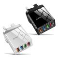 4 Ports Mobile Phone Charger Fast Charging Adapter Mini Portable USB Charging for Mobile Cell Phone Chargers Wall Adapters. 