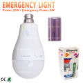 20W LED Light Type with 3W Rechargeable Emergency B22 Pin Light Bulb Lamp Free 18650mAh Batteries. 
