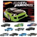 fast and furious cars 2023 Hot Wheels Fast and Furious Series Set of 10 Mitsubishi Ecipse Nissan Dodge 1:64 Scale Diecast Car Model Toy HNR88. 
