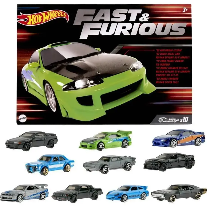 fast%20and%20furious%20cars%202023%20Hot%20Wheels%20Fast%20and%20Furious%20Series%20Set%20of%2010%20Mitsubishi%20Ecipse%20Nissan%20Dodge%201:64%20Scale%20Diecast%20Car%20Model%20Toy%20HNR88%20-%20Image%202