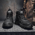 Men casual shoes high-top 2023 new canvas Martin boots outdoor breathable non-slip hiking sneakers size EU 39-44. 