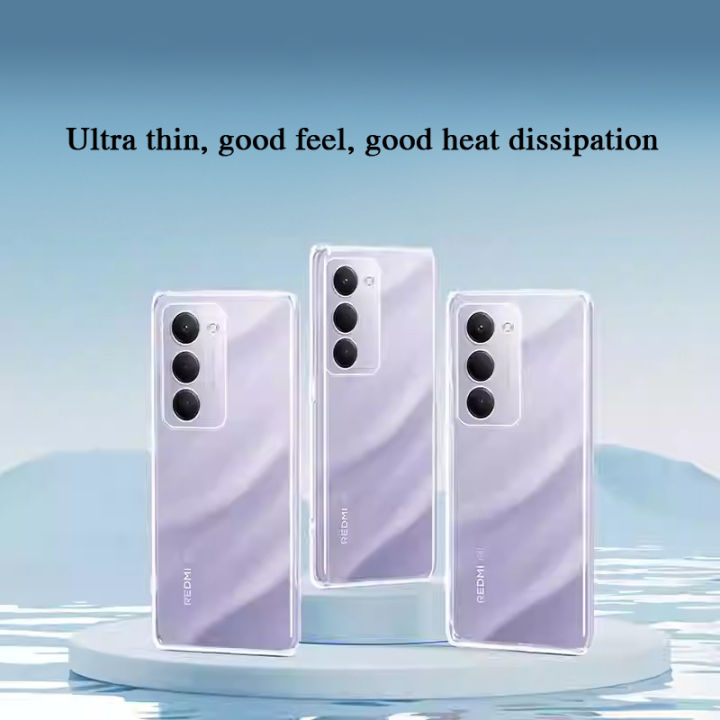Soft Transparent Silicone Cellphone Cases for Redmi 15 Redmi15 4G 5G Ultra Thin 360 Full Protective Clear TPU Back Cover Housing