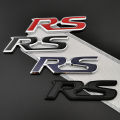 3D Metal RS Logo Letters Car Front Grill Trunk Emblem Badge Sport RS Sticker Acceessories. 