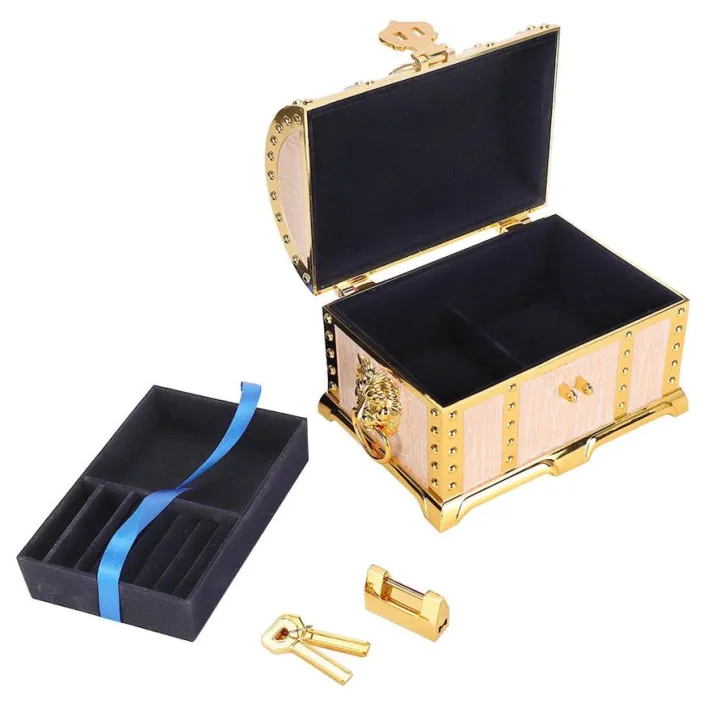 Vintage%20Embossment%20Jewelry%20Box,%20Large%20Capacity%20Velvet%20Inside,%20Rectangle%20rinket%20reasure%20Case%20with%20Antique%20Lock%20Key%20for%20Ornaments%20Watches,%20Ideal%20Gift%20Ho%20-%20Image%203