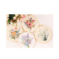 Poplikdfr Full Range Embroidery Kit, Flower Pattern Embroidery For Starter, Bouquet Embroidery Kit With Full Tools Materials Instructions For Beginners DIY Arts Crafts. 