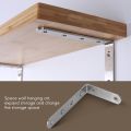 125x75mm L Shape Stainless Steel Shelf Corner Brace Angle Bracket. 