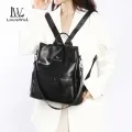LouisWill Women’s Backpack Shoulder Bag Korean School Backpacks Fashionable Ladies Backpack Casual Simple Student Bags Laptop Backpacks Lightweight Anti-theft Backpacks For Girls Teens Women Fashion. 