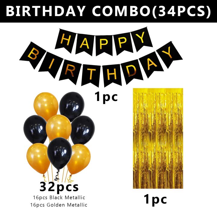 Party%20Propz%20Happy%20Birthday%20Banner%20Decoration%20Kit%20-%2034Pcs%20Set%20for%20Boys%20Husband%20Balloons%20Decorations%20Items%20Combo%20with%20Helium%20%20Balloons%20and%20Foil%20Curtain%20-%20Image%202