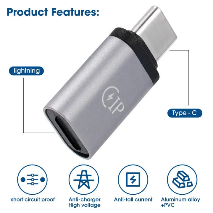 Lightning%20to%20Type-C%20Adapter%20-%20USB-C%20to%20iPhone%20Connector%20for%20iPhone%2014/13%20Pro%20XS%20-%20Image%203