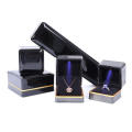 Gold Edge LED Light Jewelry Box Necklace Box Bracelet Jewelry Box Earring Box Ring Box Gold Jewelry Box Packaging Box. 