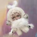 Genuine POPMART L' Impressionism SP Skull Panda series blind box of light weaving garden second-generation doll pendants are on. 