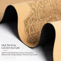 4mm Natural Cork TPE Printed Yoga Mat Non-slip Esterilla Yoga Sweat-absorbing Home Fitness Pad Gymnastics Pilates Mats With Bag. 