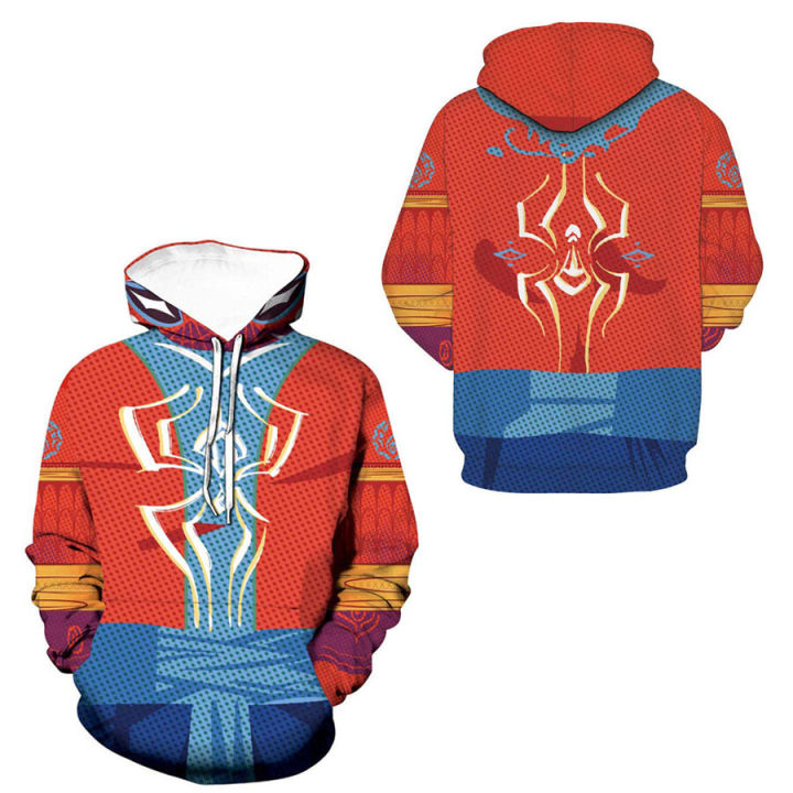 Spider-Man%202099%20Miguel%20O'Hara%20Across%20Hoodie%20Gwen%20Spider%20Miles%20Morales%20Jacket%20Men's%20Casual%20Pullover%20Sweater%20Sweatshirts%20Superhero%20Costume%20-%20Image%206