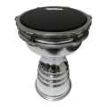 8'' 9'' Rowell Aluminium Darbuka with Carrying Bag - Tunable All-Weather Synthetic Head Darbak Fine Tuned Darbag Doumbek Congo Bongo with Soft case. 