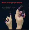 BlueWow Phoenix Customized Black Silver Fiber Gaming Finger Cots Are Super Sensitive and Silky Feel A Must-have for Newbies Suitable for PUBG Mobile Game Touch Screen. 