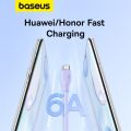 Baseus 100W USB A To USB Type C Cable Charger 6A Qualcomm 3.0 QC Quick Charge Fast Charging 480 Gbps Data Transfer USBC USB-C TypeC Type-C Nylon Braid for Samsung S23 Huawei Realme Xiaomi Google Pixel Laptop Smartphone Tablet Android. 